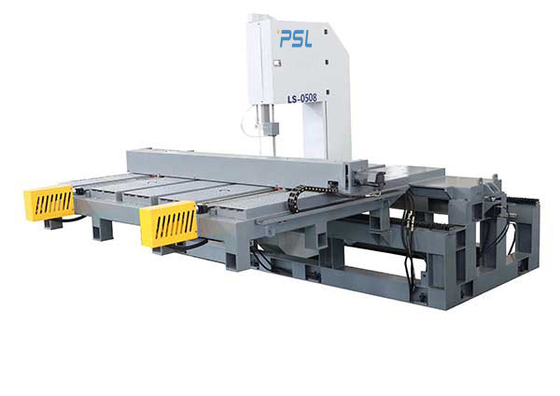 High-speed CNC vertical metal band saw machine sawing Aluminium plate and bar